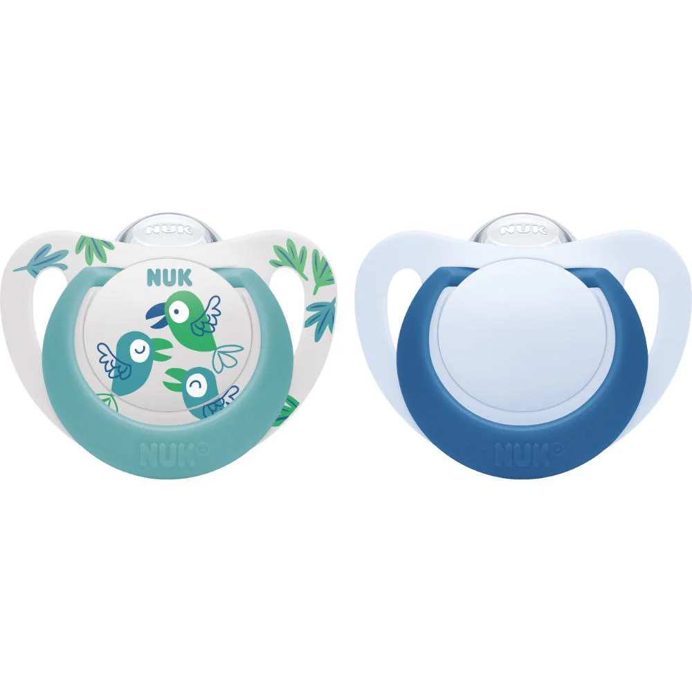 Nuk Star Silicone Soother 18-36 months Assorted 2pk - Image 2