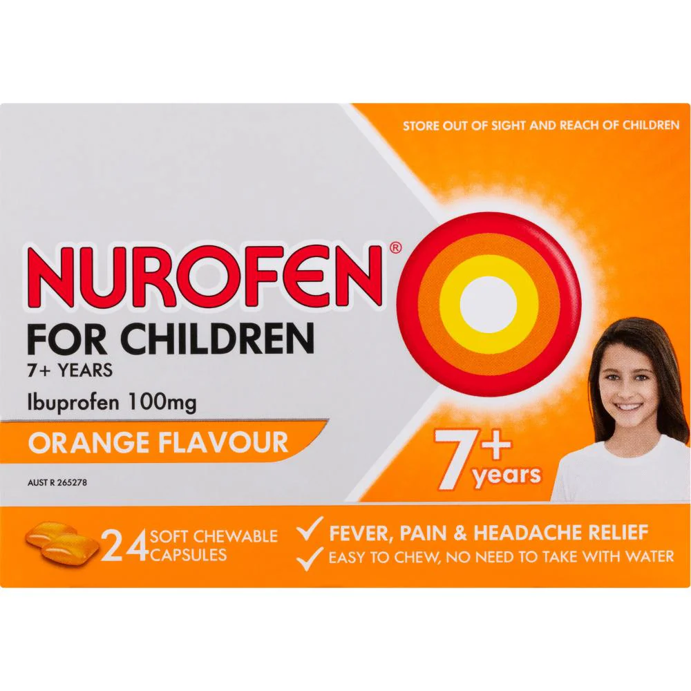 Nurofen FOR CHILDREN 7+YRS CHEWABLE TABS 24s - Image 2
