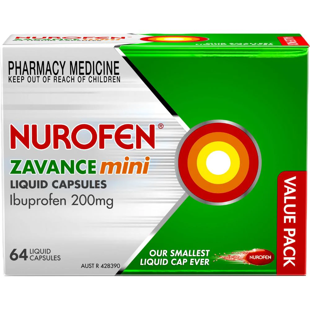 Nurofen Zavance Mini Liquid Capsules 64s - Image 2
