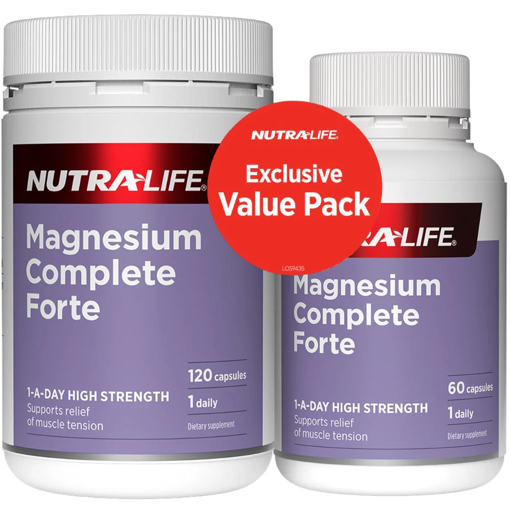 Nutra-Life Magnesium Complete Forte Twinpack Capsules 120s + 60s - Image 4