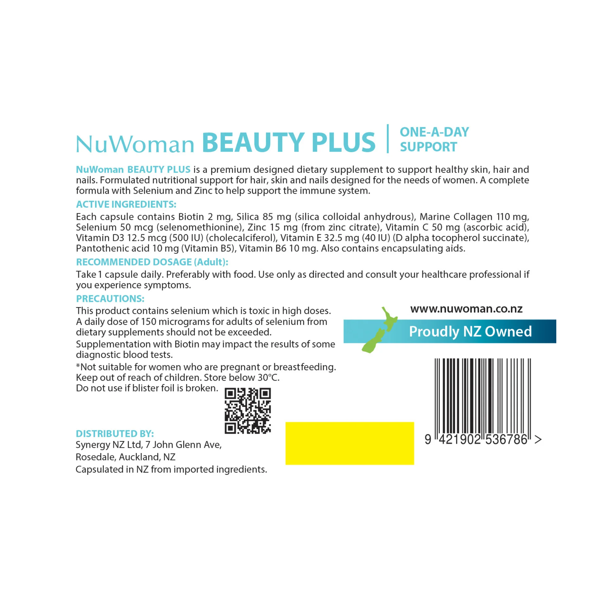 NuWoman Beauty Plus HSN Capsules 30s - Image 3