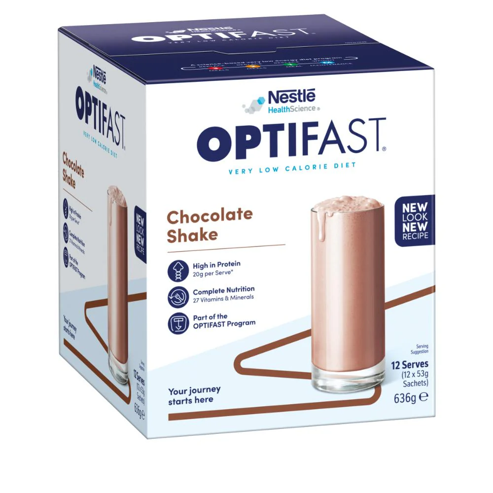 Optifast VLCD Milk Shake Chocolate 53g 12pk - Image 2
