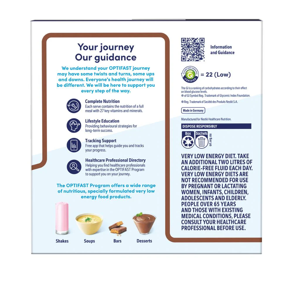 Optifast VLCD Milk Shake Chocolate 53g 12pk - Image 3