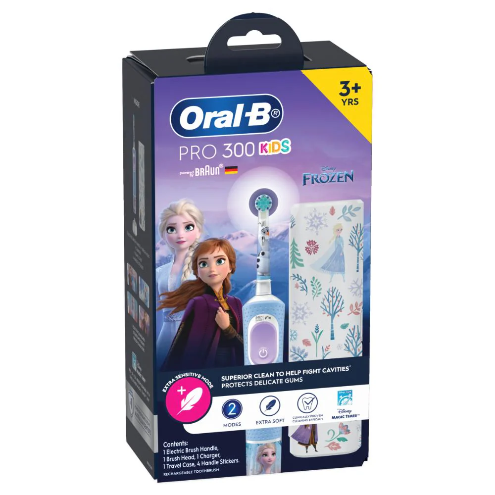 Oral B Pro 300 Kids Frozen Electric Toothbrush - Image 2