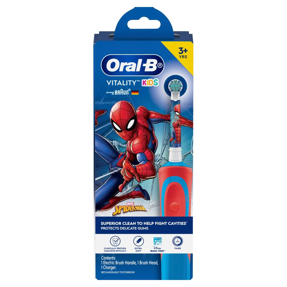 Oral B Vitality Kids Spiderman Power Toothbrush 3+ Years - Image 4