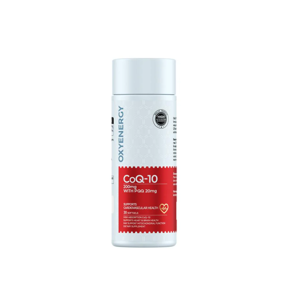 Oxyenergy CoQ-10 200mg with PQQ 20mg Soft Gel Capsules 30s