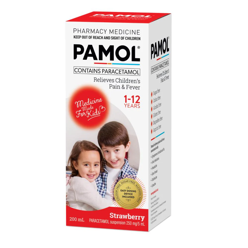 Pamol All Ages Liquid Strawberry 200ml - Image 4
