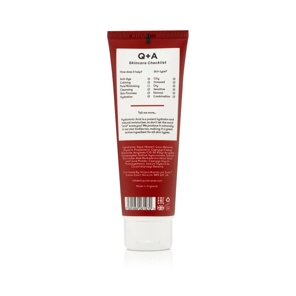 Q+A Hyaluronic Acid Gel Cleanser 125ml - Image 3
