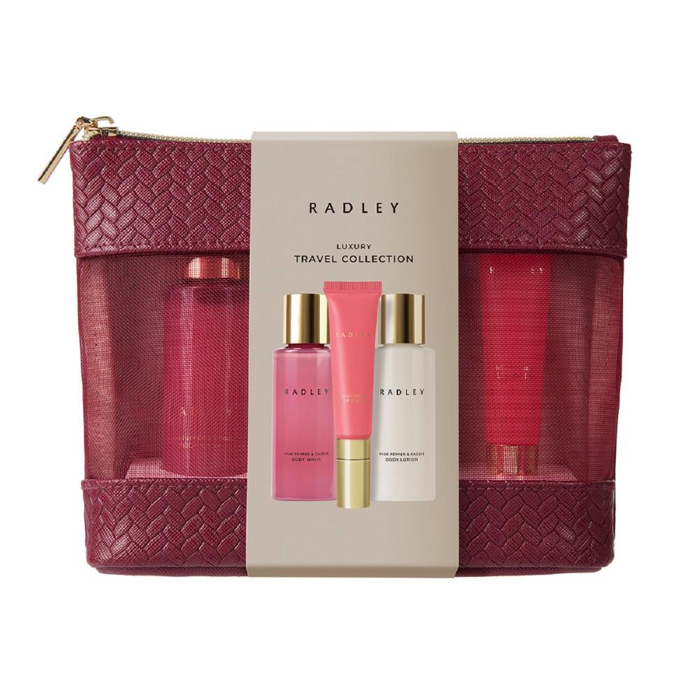 Radley Pink Pepper & Cassis Luxury Travel Collection 3pcs
