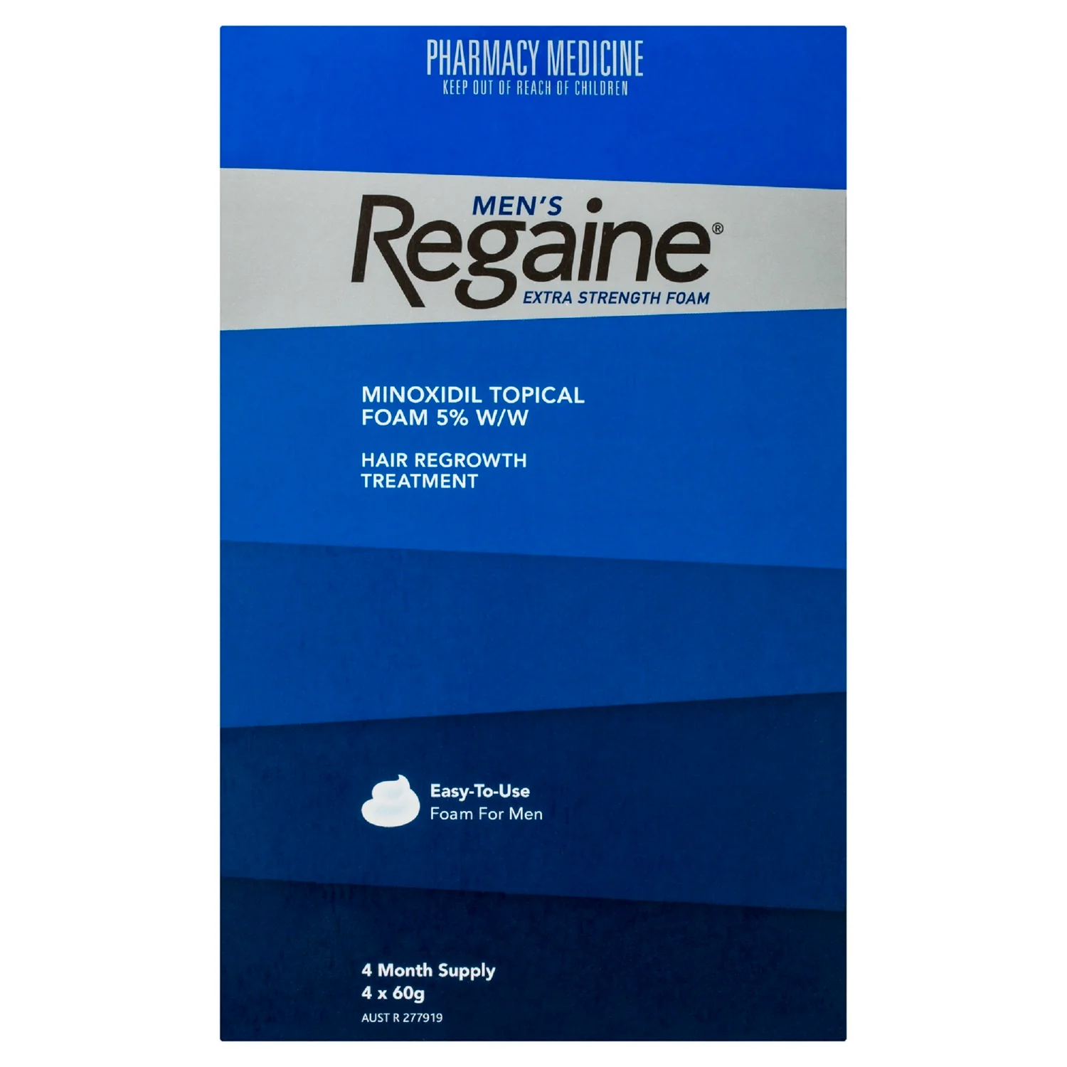Regaine Men's Foam Extra Strength 4mth Supply 4x60g - Image 4