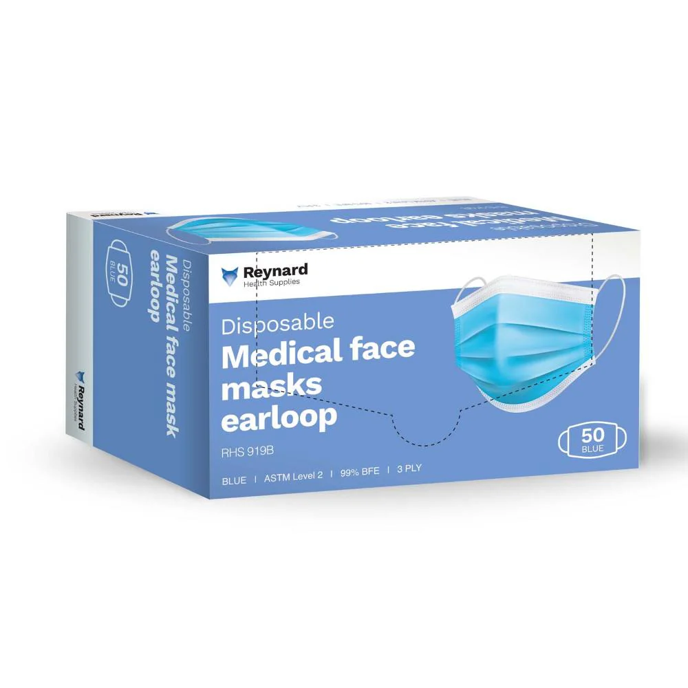 Reynard Face Mask Level 2 3-Ply Box 50pk - Image 3