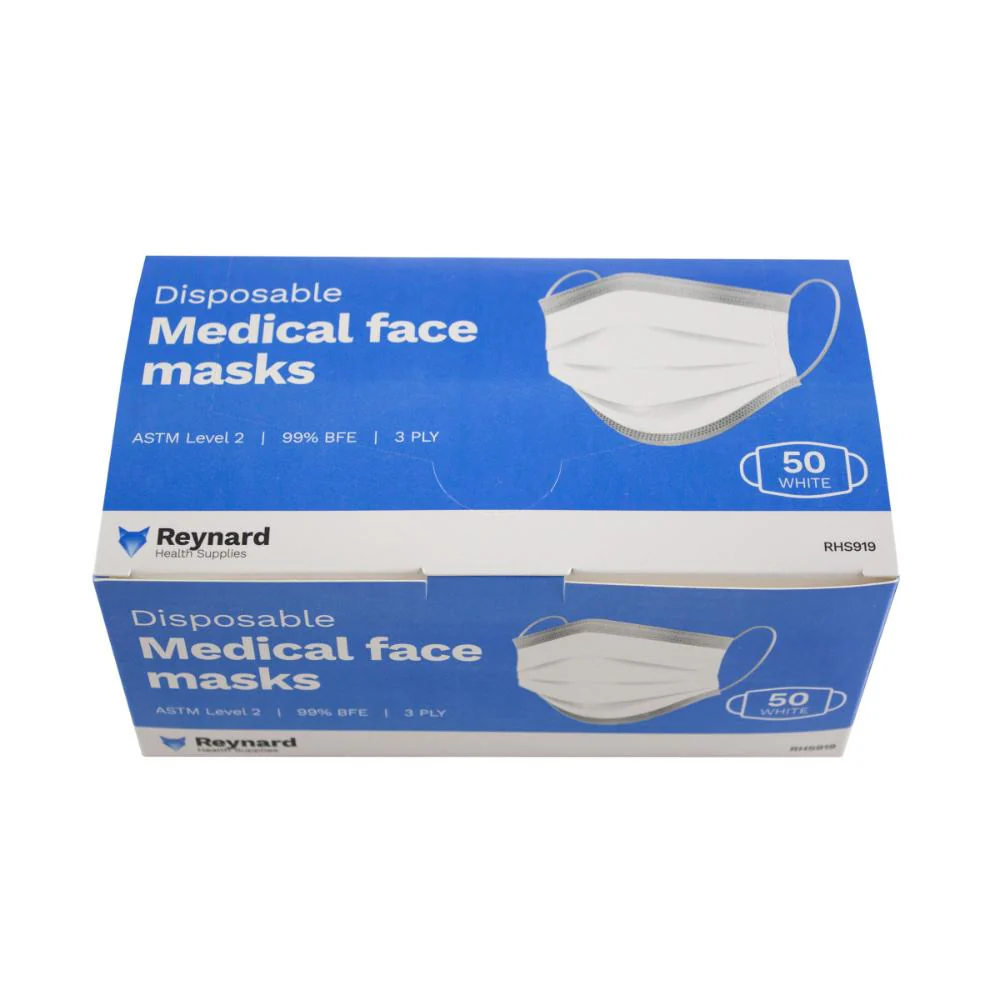 Reynard Face Mask Level 2 3-Ply Box 50pk - Image 4