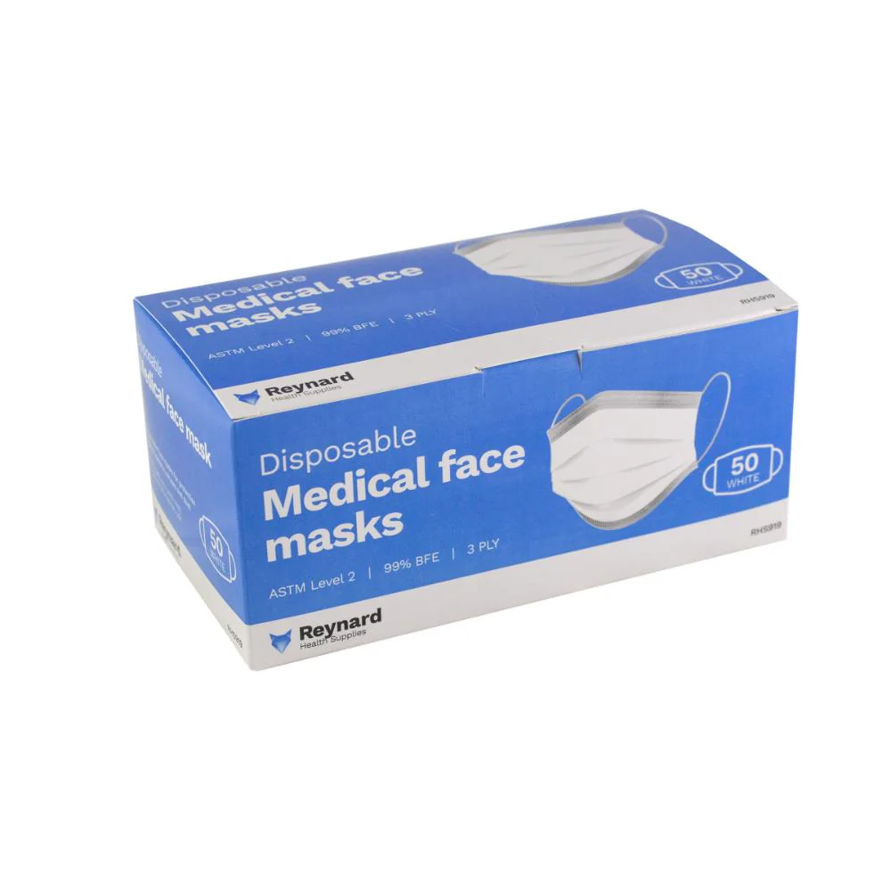 Reynard Face Mask Level 2 3-Ply Box 50pk - Image 5