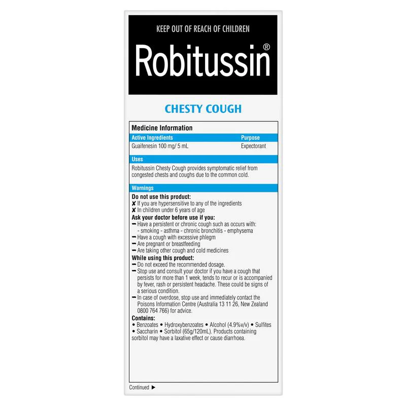 Robitussin Chesty Cough 200ml - Image 3