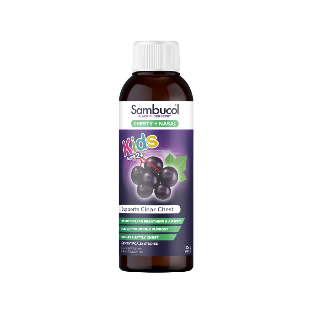 Sambucol Black Elderberry Kids Chesty + Nasal Soothing Syrup 120ml - Image 8