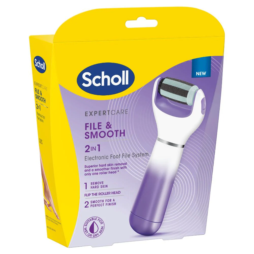 Scholl ExpertCare 2in1 Electronic Foot File purple - Image 4