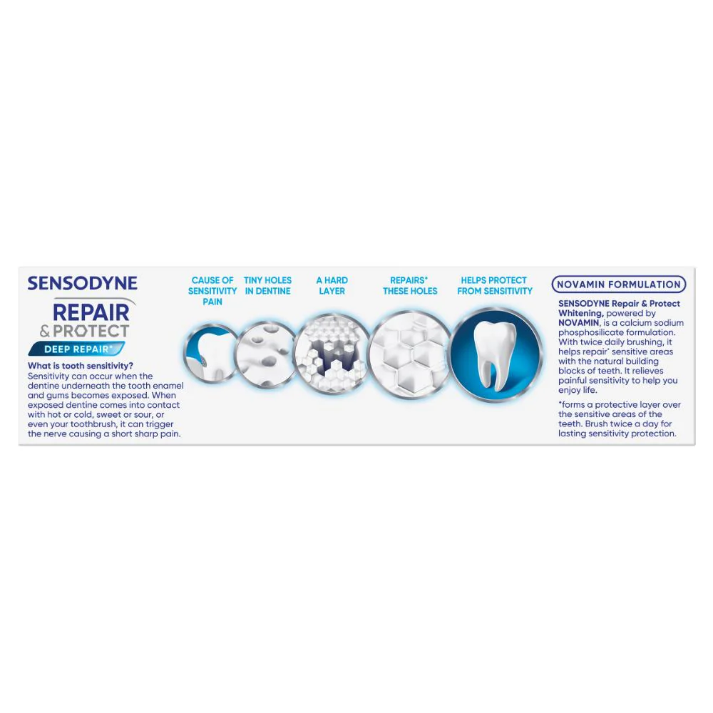 Sensodyne Repair & Protect Whitening Sensitive Toothpaste 100g - Image 3