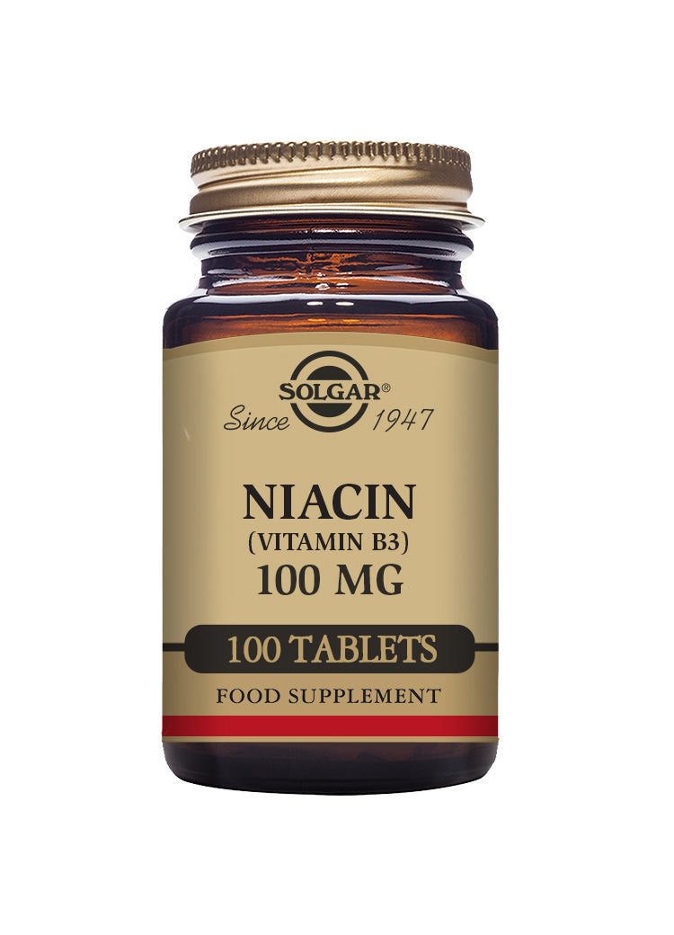 Solgar Niacin (Vitamin B3) 100mg Tablets 100s