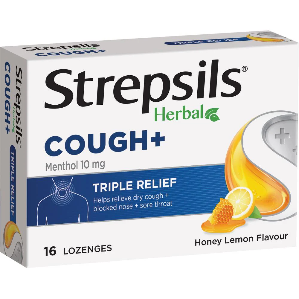 Strepsils Lozenges Herbal Cough Honey Lemon 16s - Image 4