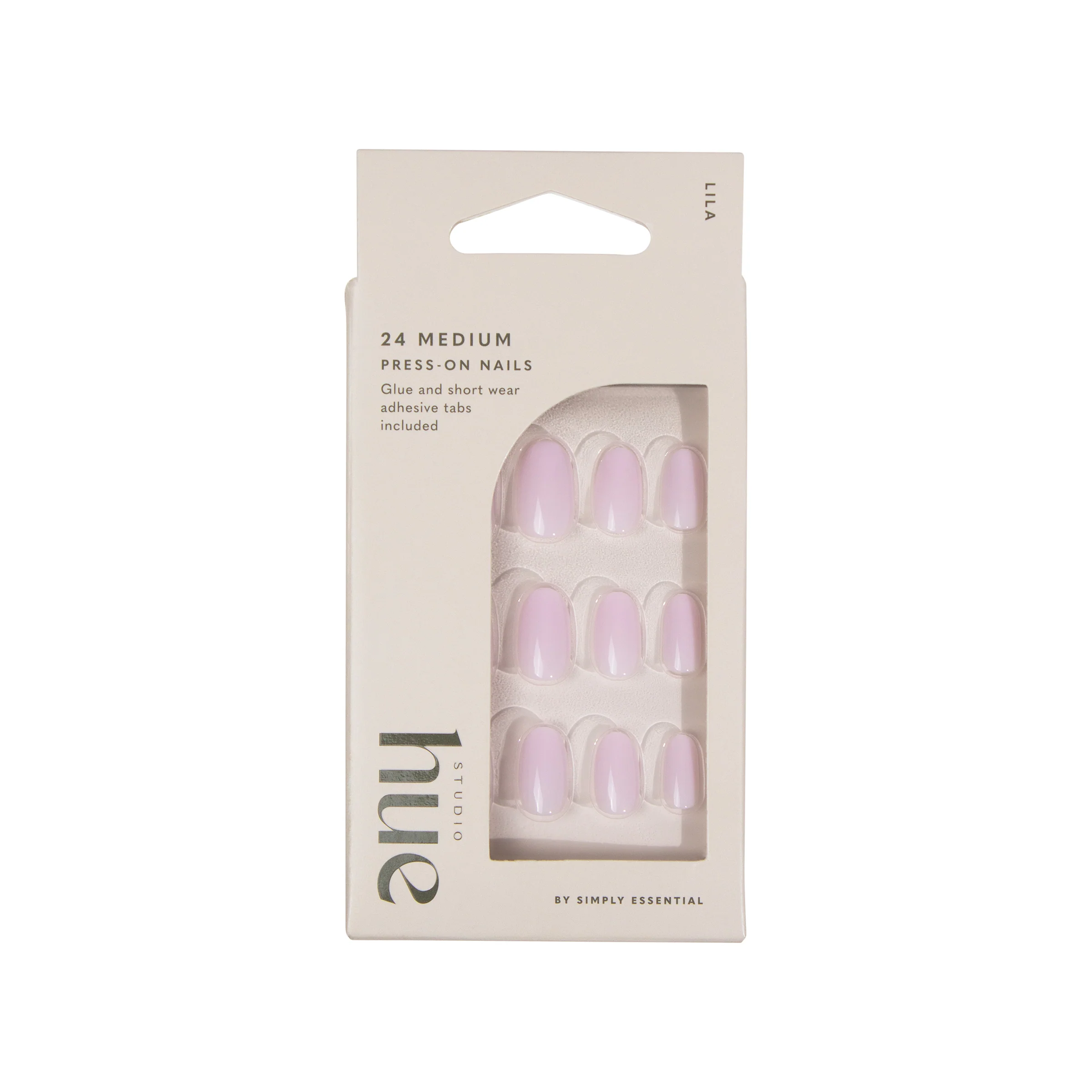 Studio Hue by Simply Essential Press-on Nails Medium Oval Lila 24s
