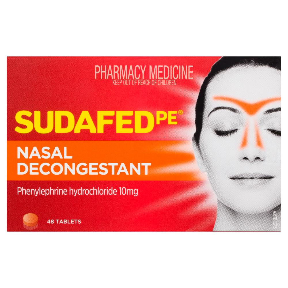 Sudafed PE Nasal Decongestant Tabs 48s - Image 4