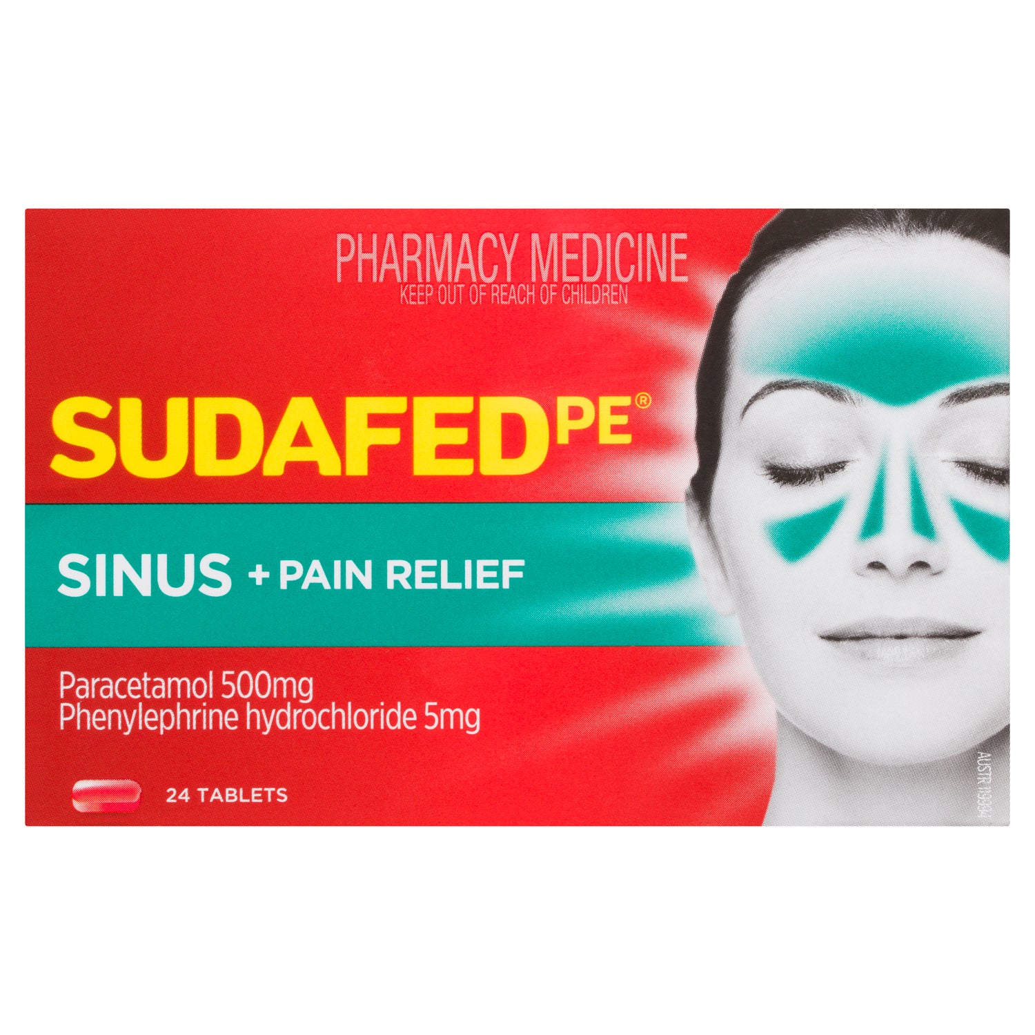 Sudafed PE Sinus Pain Relief 24s - Image 3