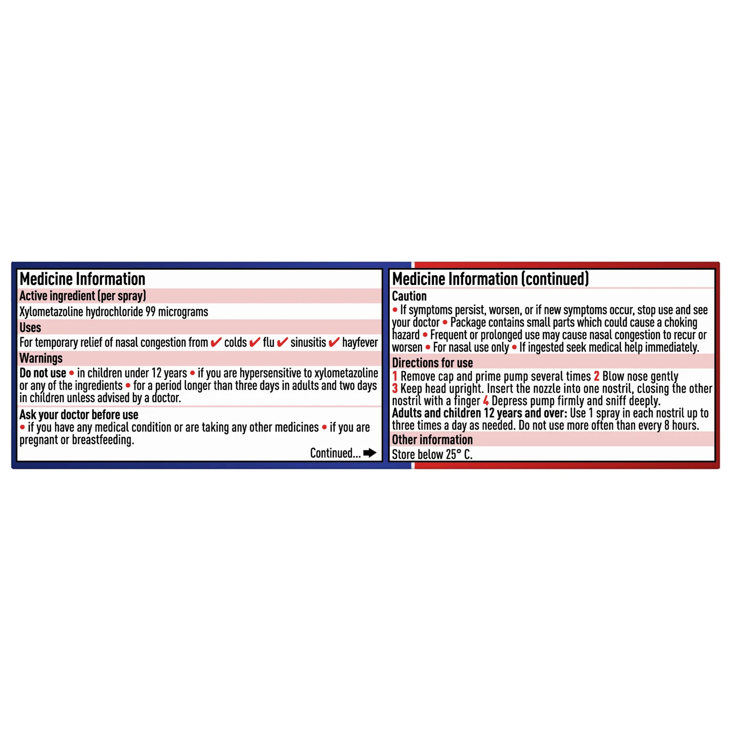 Sudafed Xylo Nasal Decongestant + Moisturiser Nasal Spray 10ml - Image 4
