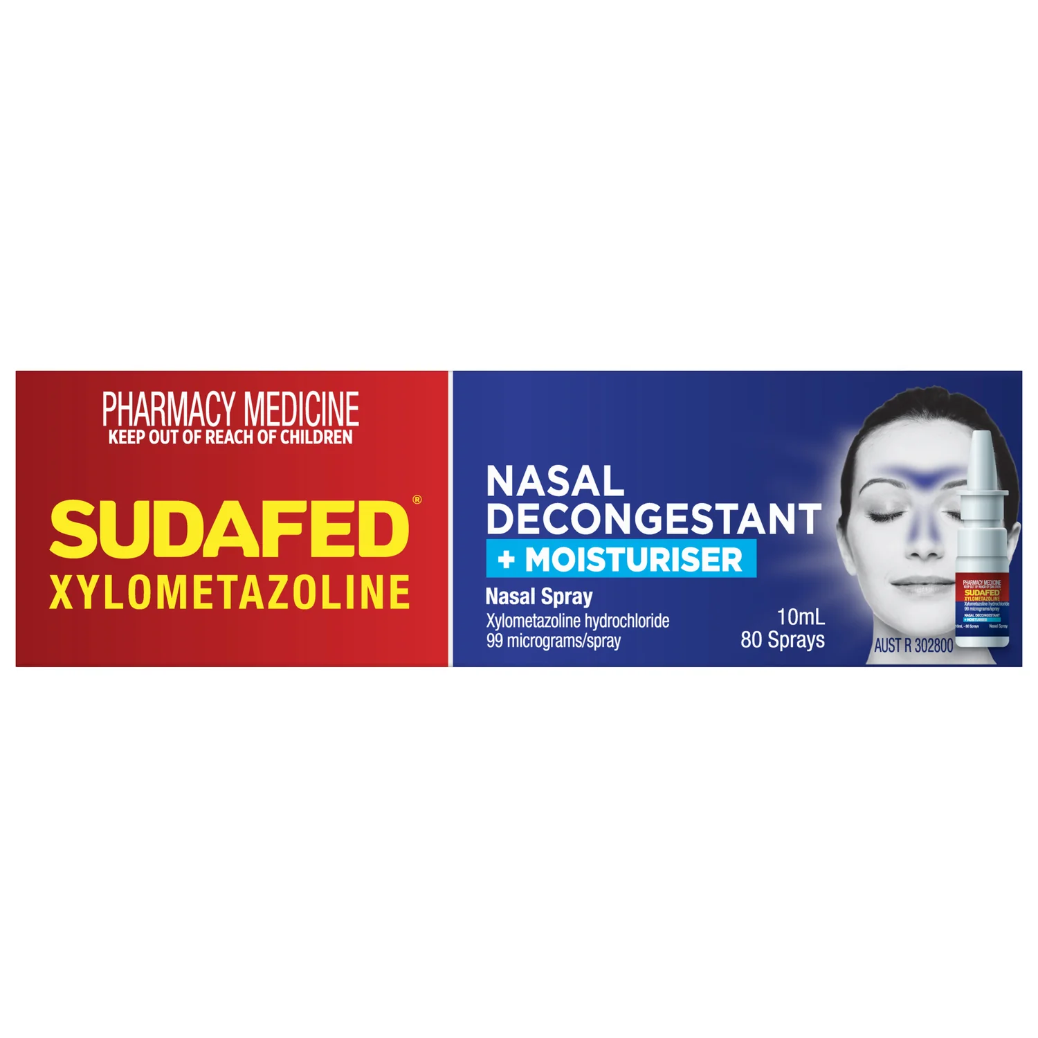 Sudafed Xylo Nasal Decongestant + Moisturiser Nasal Spray 10ml - Image 7