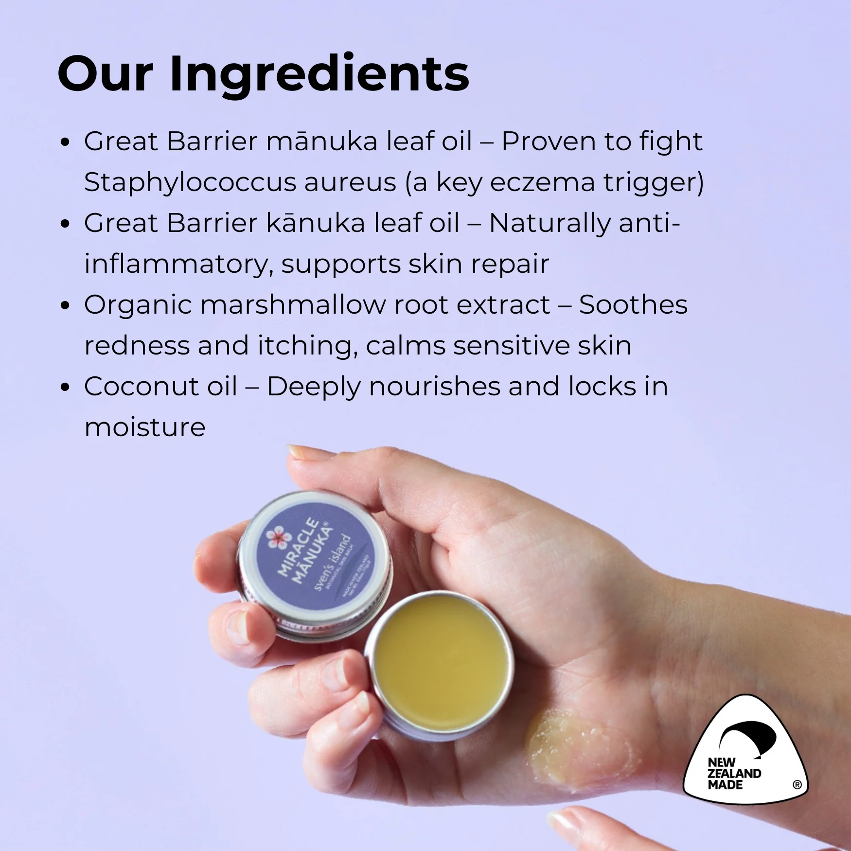 Sven's Island Natural Remedies Miracle Manuka Skin Repair Ointment 17g - Image 10