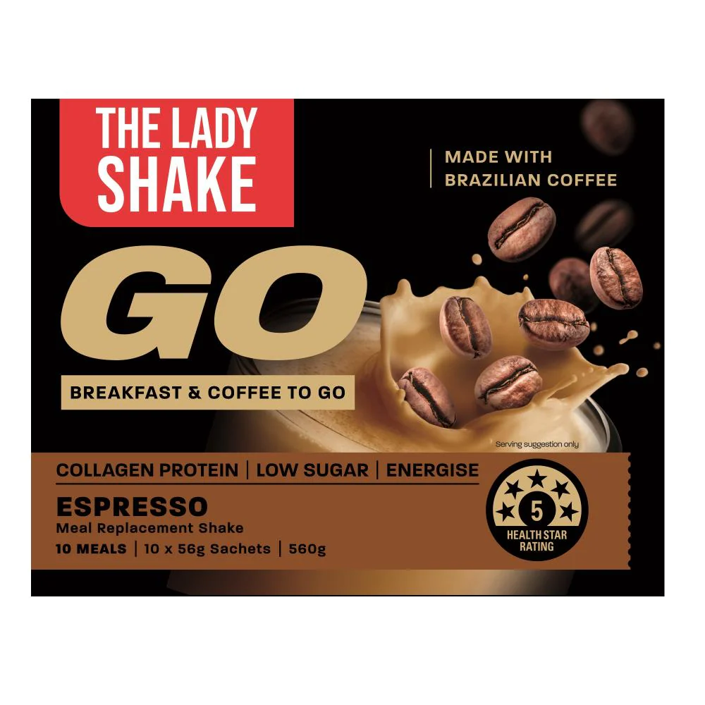The Lady Shake Go - Espresso Sachets 10pk