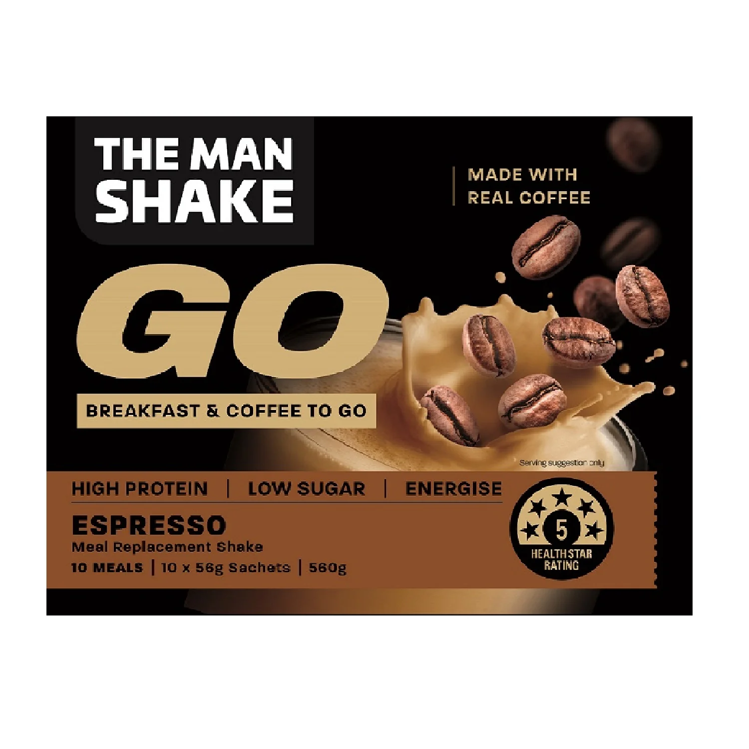 The Man Shake Go - Espresso Sachets 10pk