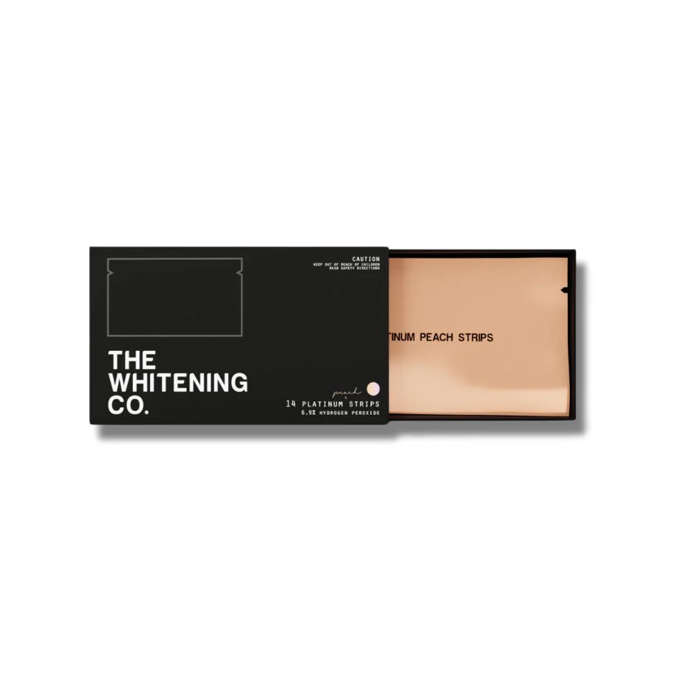 The Whitening Co Platinum Strips Peach 14s