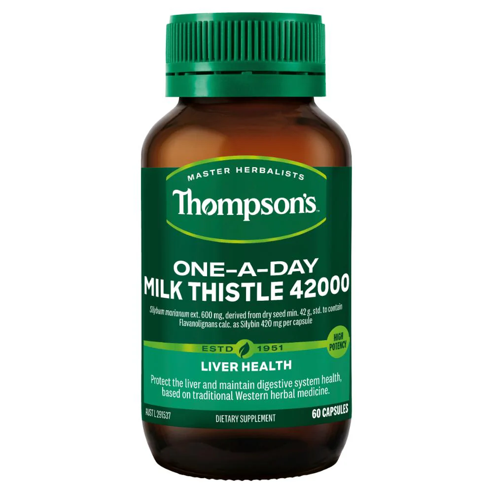 Thompson's One-A-Day Milk Thistle 42000 Capsules 60s