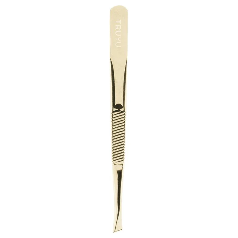 Truyu Slant Tip Tweezers Gold - Image 2
