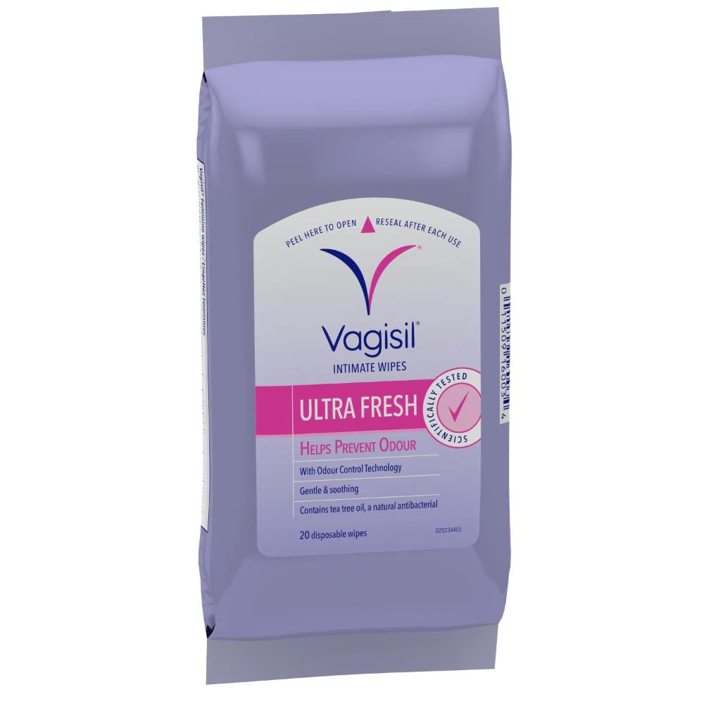 Vagisil Feminine Wipes Pouch 20pk