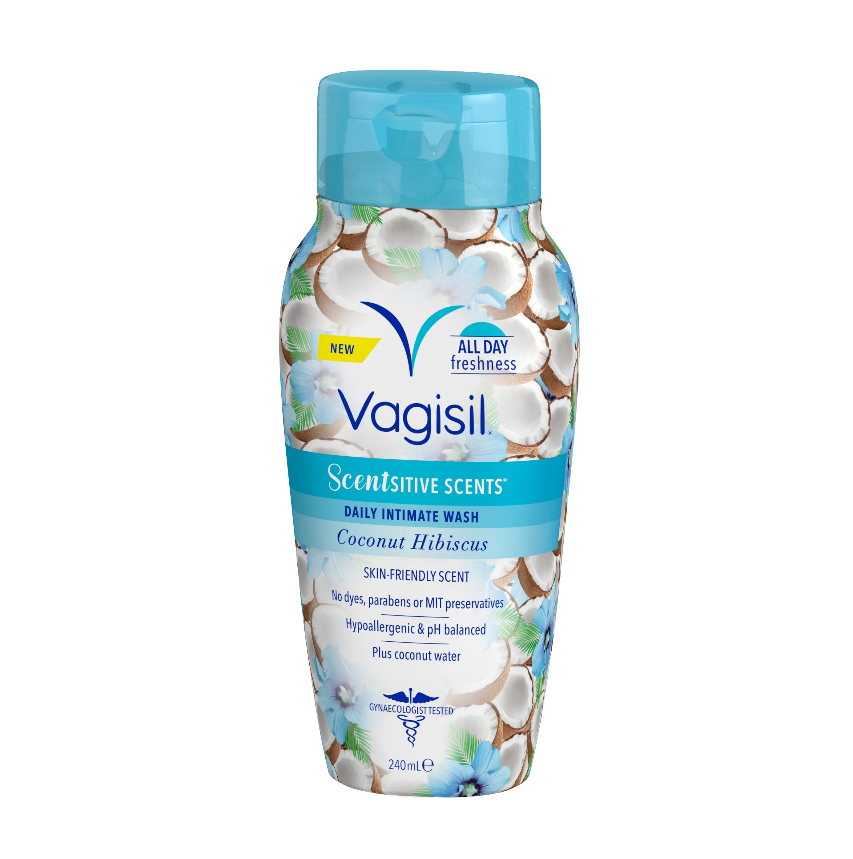 Vagisil Intimate Wash Scentsitive Scents Coconut Hibiscus 240ml
