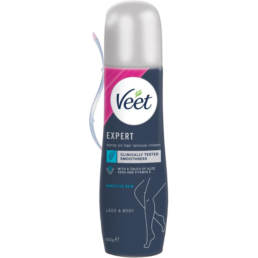 Veet Expert Spray On Hair Removal Cream Sensitive 150g