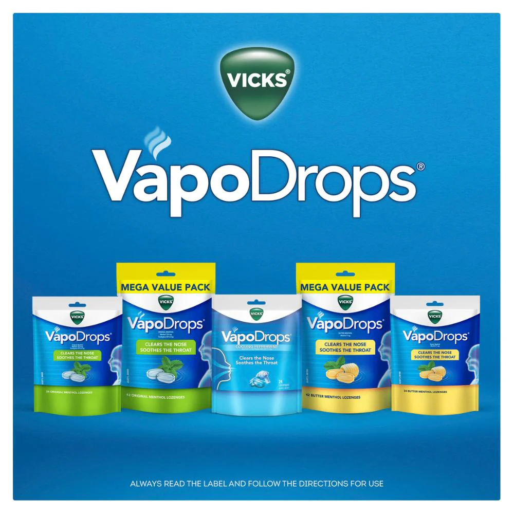 Vicks Vapodrops Butter Menthol 42s - Image 4