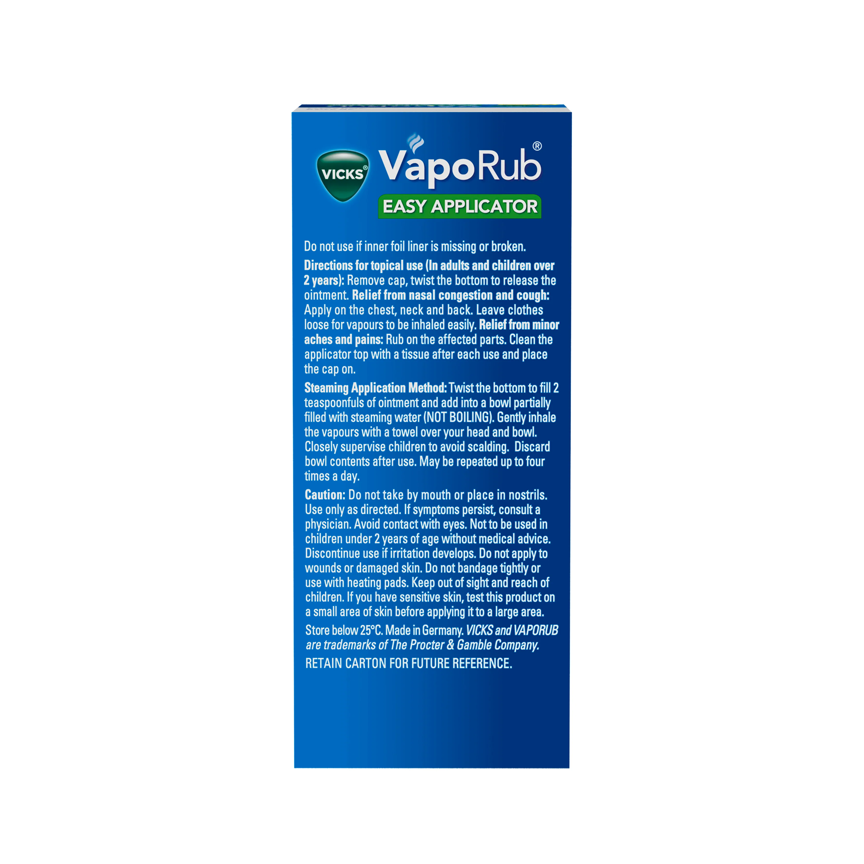 Vicks Vaporub Easy Applicator 35g - Image 3