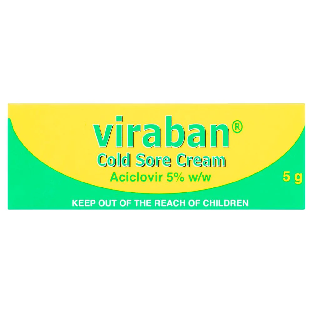 Viraban Cold Sore Cream Aciclovir 5% w/w 5g - Image 6