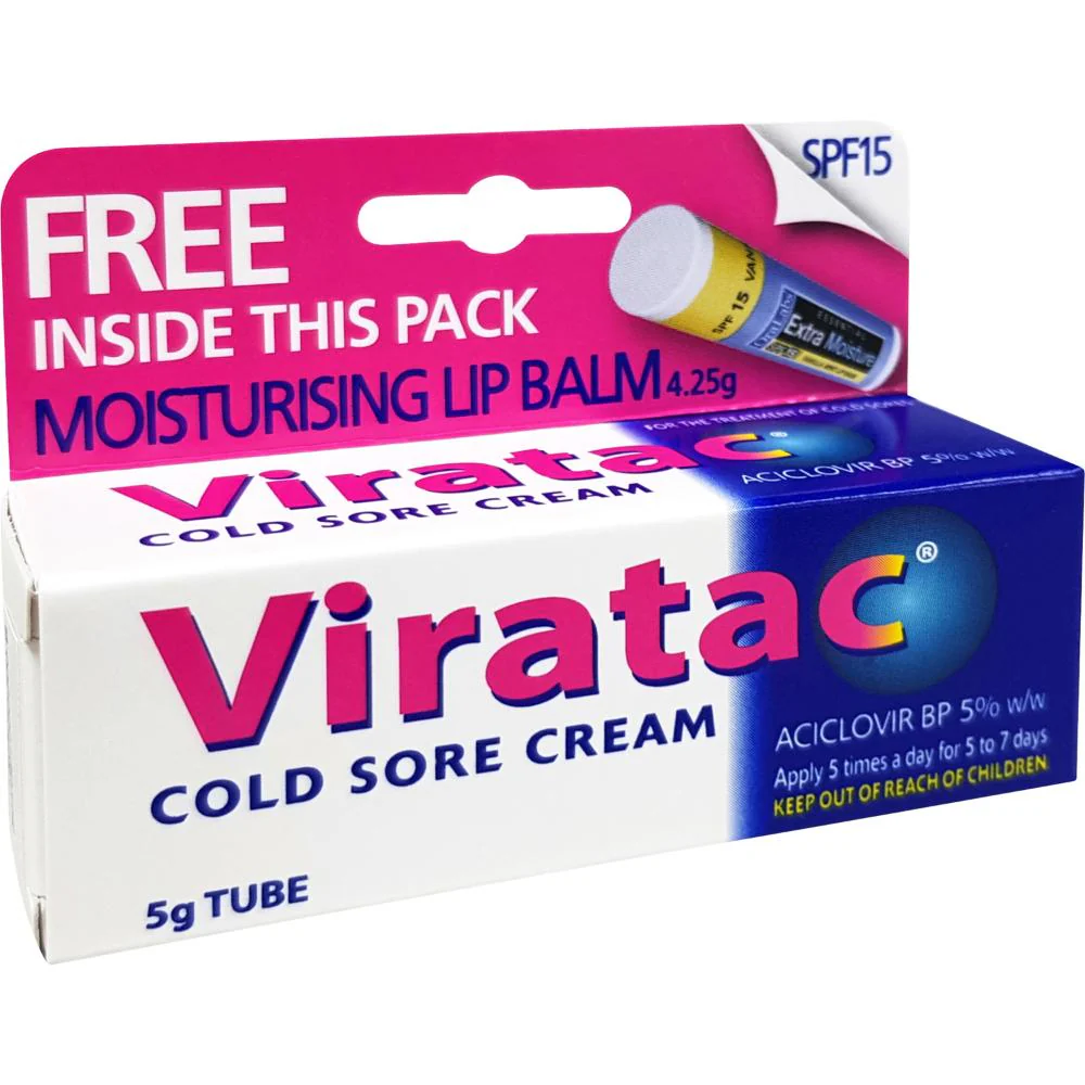 Viratac Cold Sore Cream 5g - Image 3