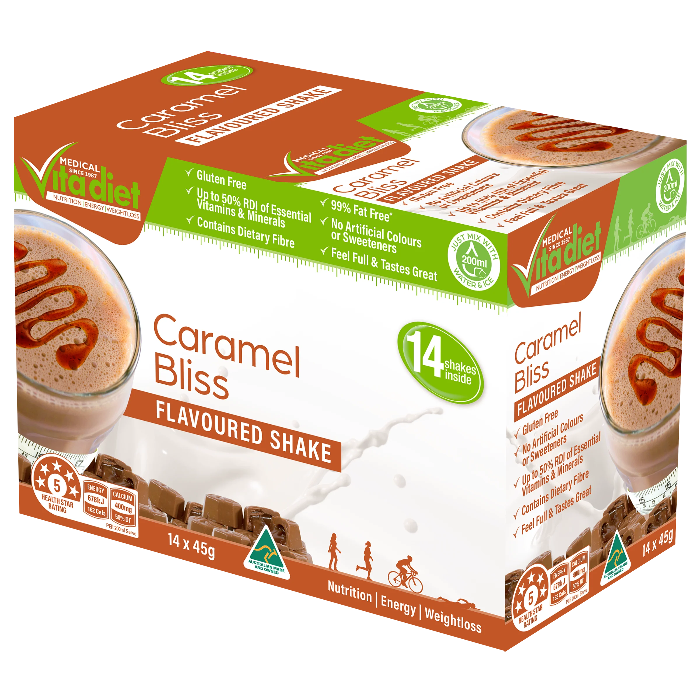Vita Diet Caramel Bliss Shakes 14pk