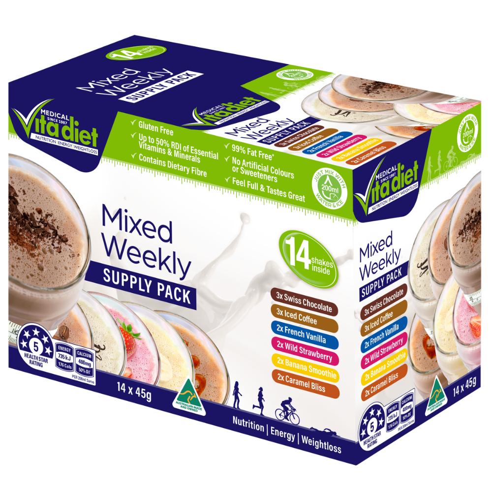 Vita Diet Mixed Weekly Shakes 14pk - Image 2