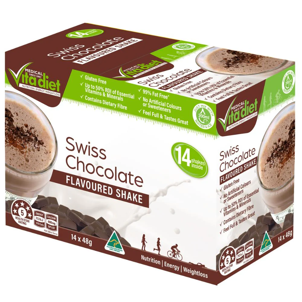 Vita Diet Swiss Chocolate Shakes 14pk - Image 2