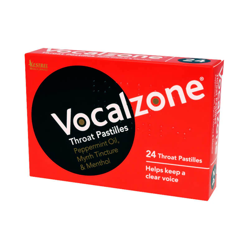 Vocalzone Original Throat & Voice Pastilles 24pk
