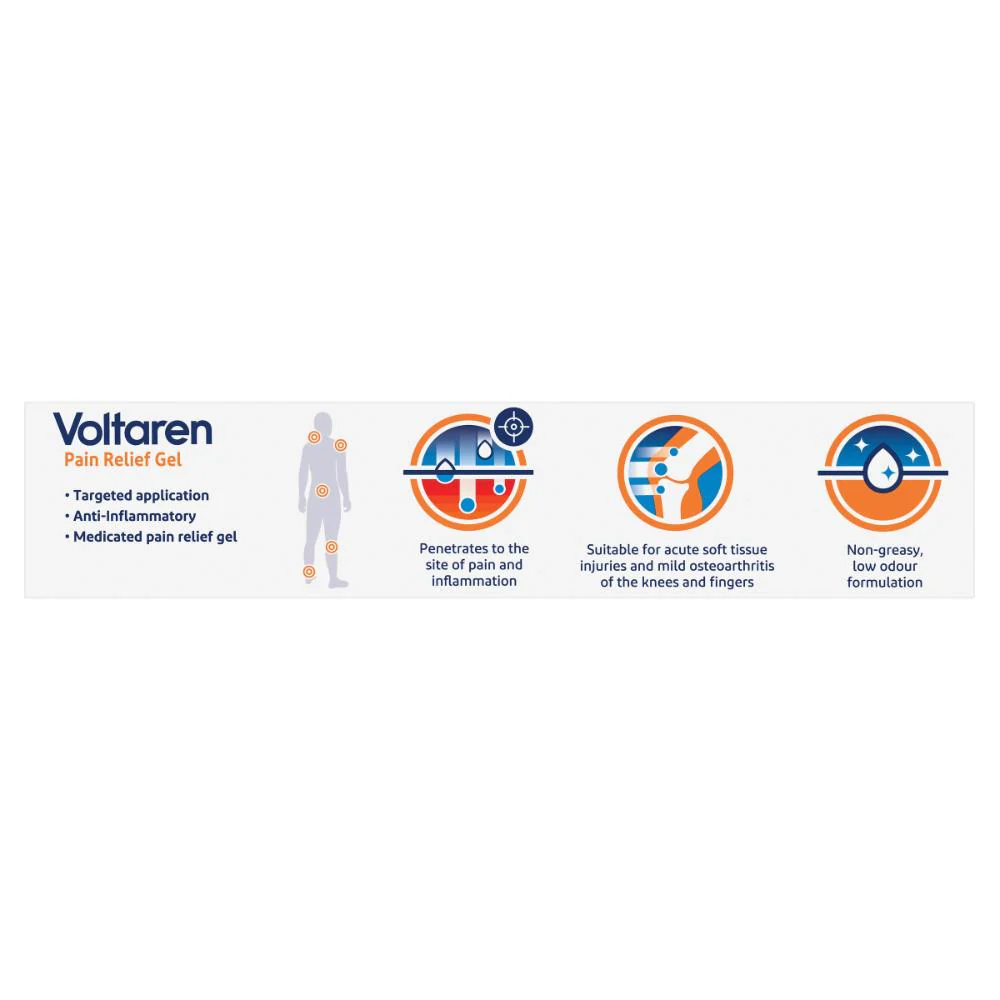 Voltaren Pain Relief Gel 50g - Image 3