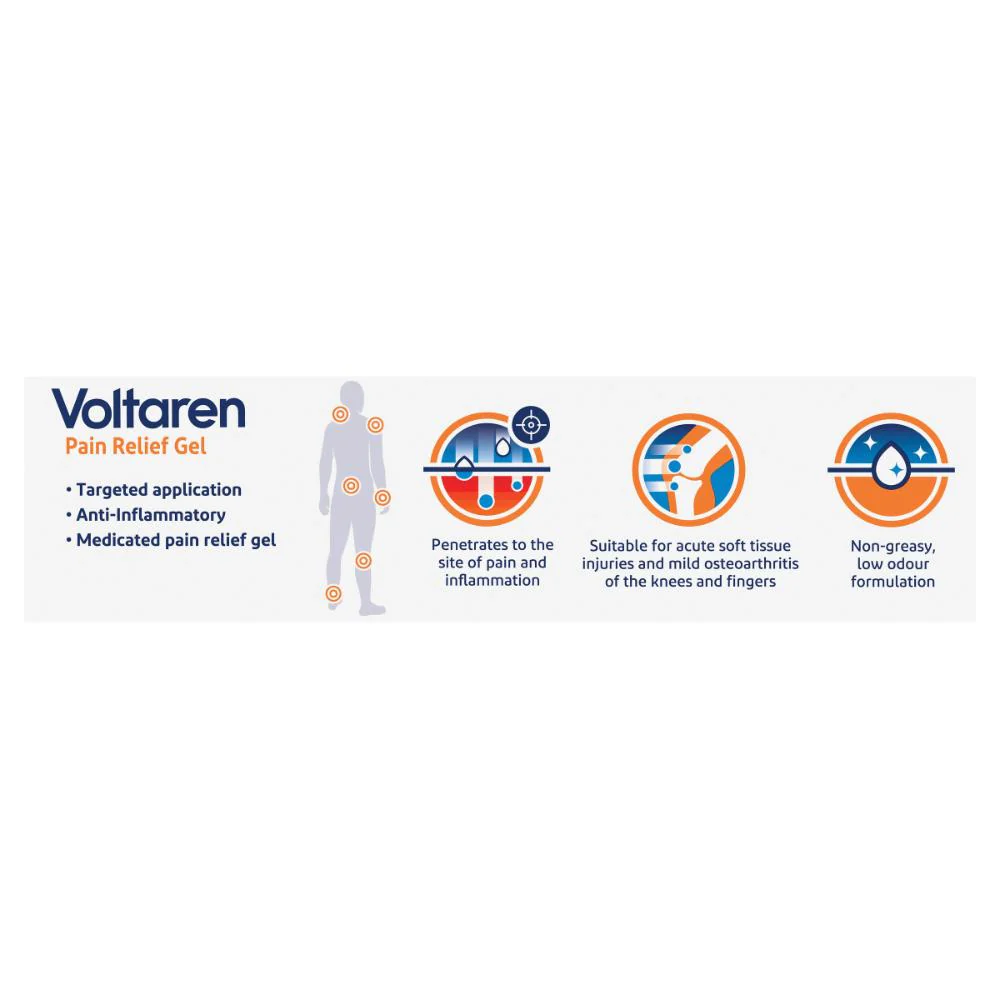 Voltaren Pain Relief Gel 100g - Image 5