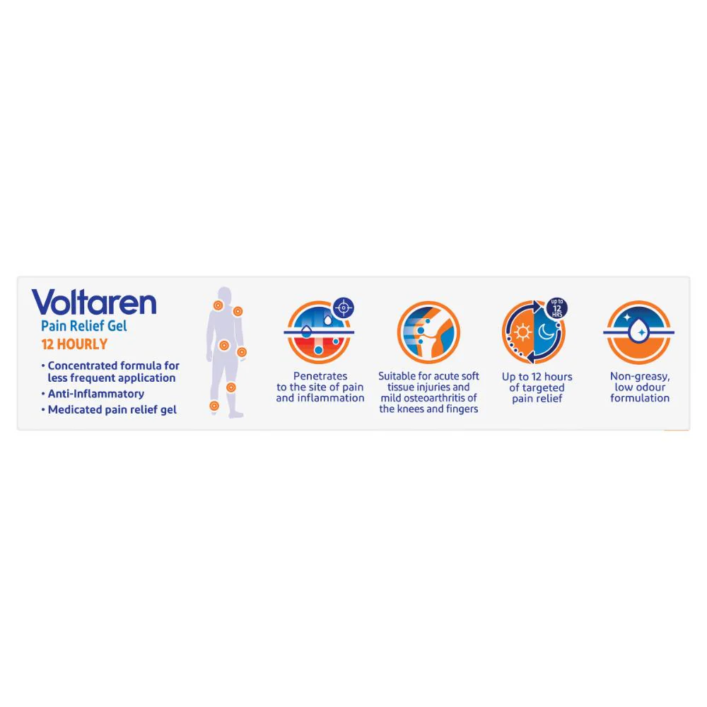 Voltaren Pain Relief Gel 12 Hourly 30g - Image 6