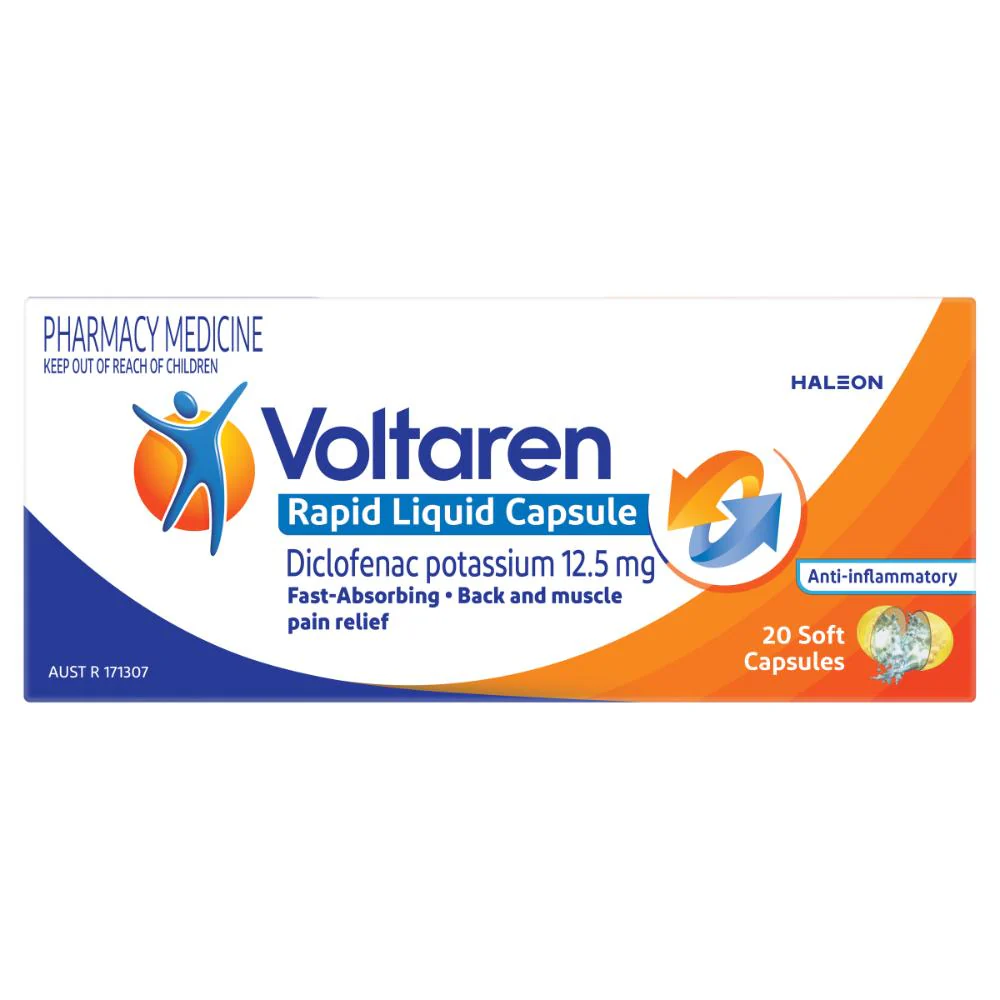 Voltaren Rapid Liquid Caps 12.5mg 20s - Image 12