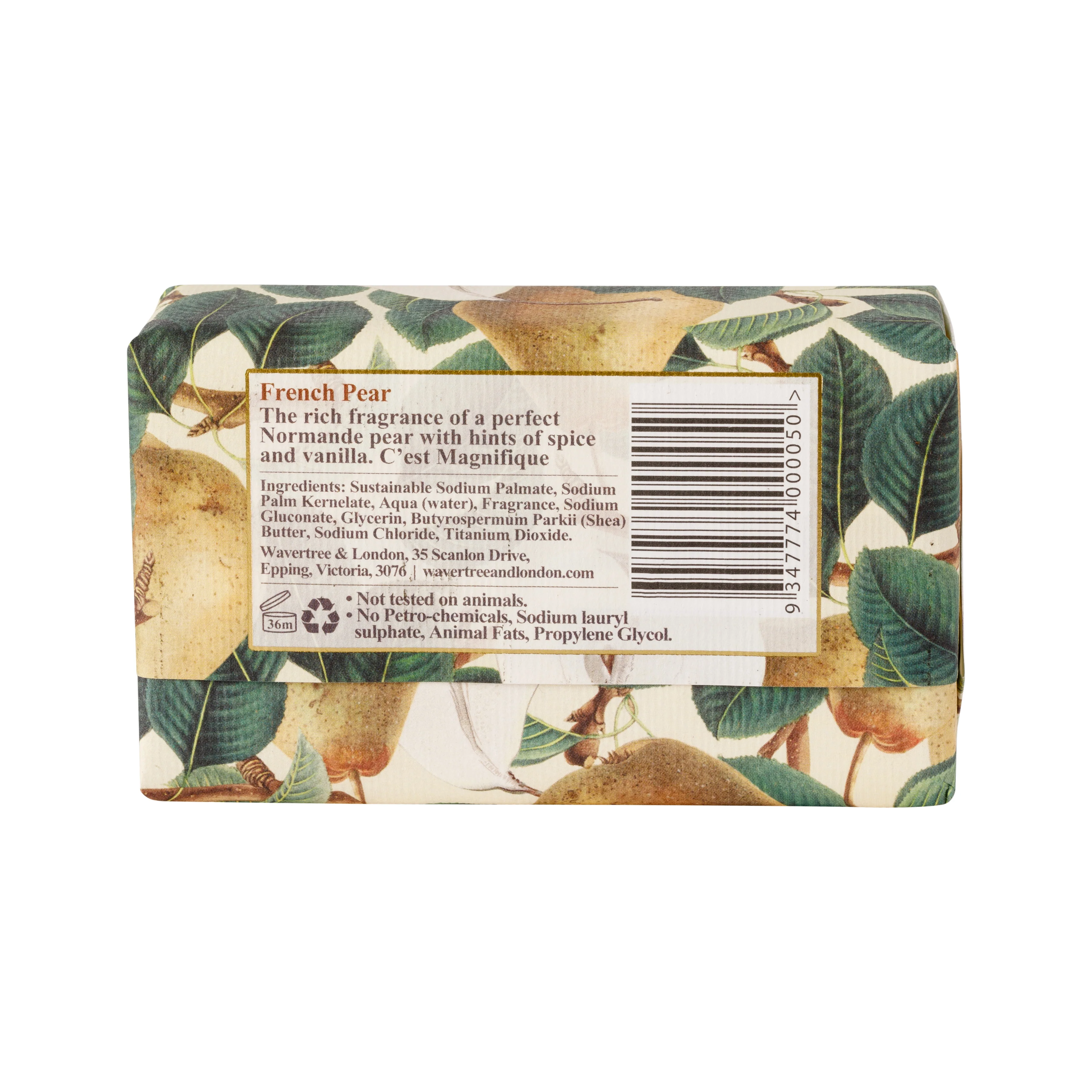 Wavertree & London Soap French Pear 200g - Image 4